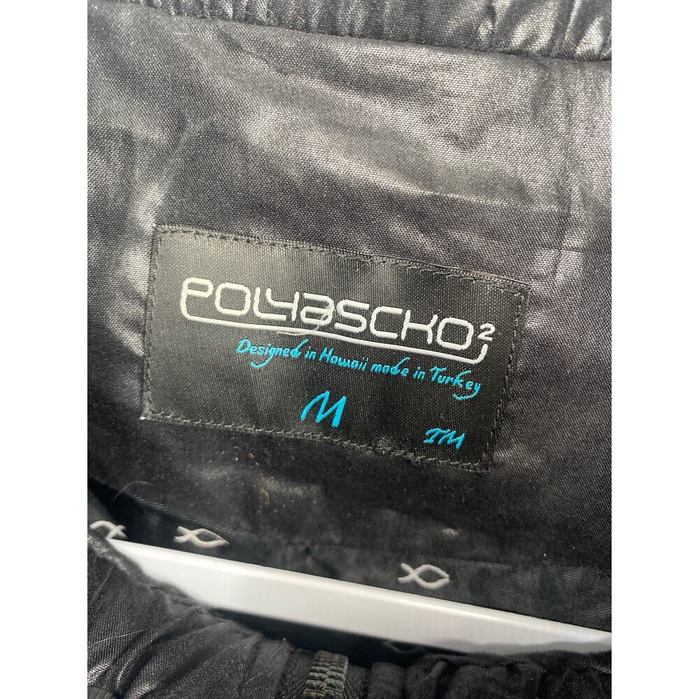 Polyascko 2 Black Collared Jacket Embroidered Ful… - image 3